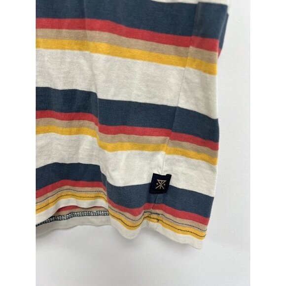 Roark Mens Multicolor Striped Cotton Short Sleeve Polo Shirt Size Small - Picture 5 of 7